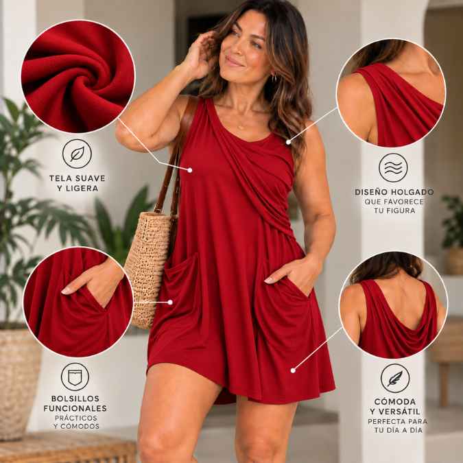 Vestido LIVANA™ – Muévete con Libertad y Luce Hermosa Sin Sacrificar Comodidad