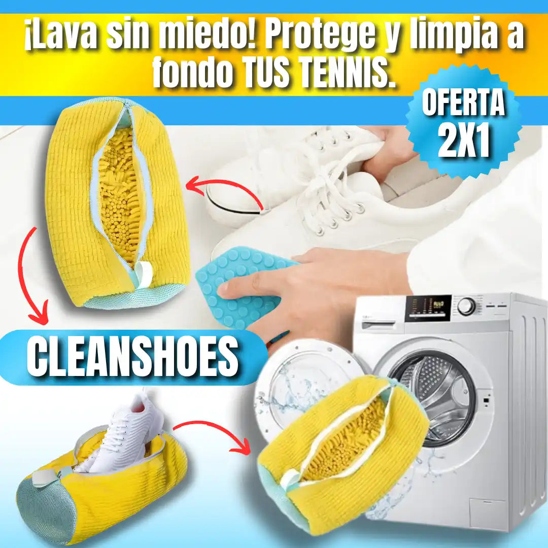 CLEANSHOES OFERTA 2X1 Bolsa Protectora de Calzado para Lavadora