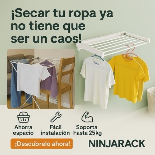 NINJARACK™ Tendedero plegable de 8 seciones 🎁Hoy 40% DCTO🎁