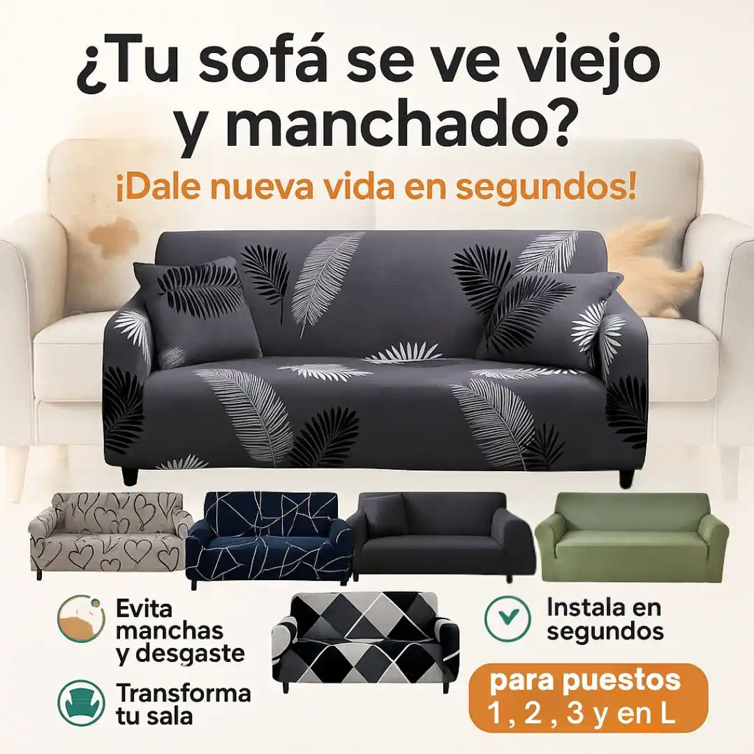 CoverStyle® Funda ajustable para sofa “Protección y diseño para tu sala”