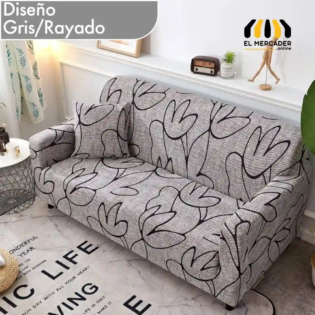 CoverStyle® Funda ajustable para sofa “Protección y diseño para tu sala”