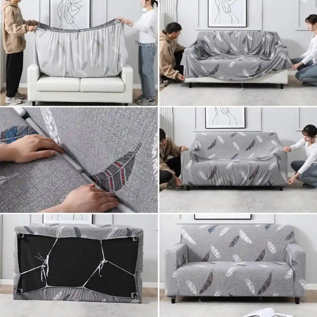 CoverStyle® Funda ajustable para sofa “Protección y diseño para tu sala”