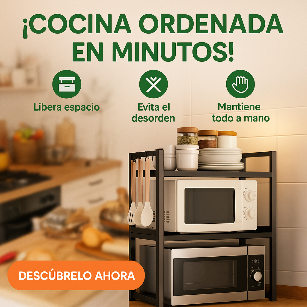 MicroRack™ Estante expandible para horno microondas
