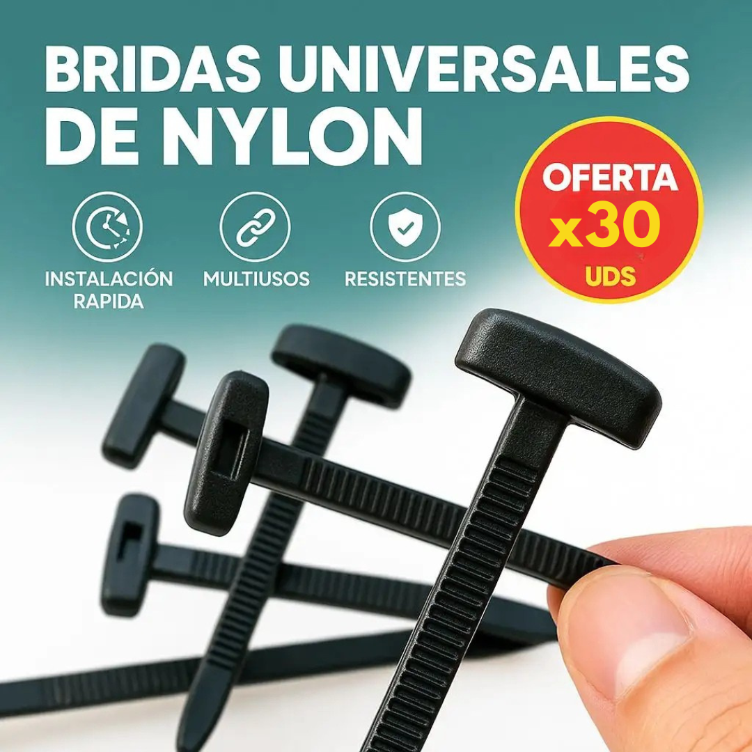 TrabaFácil® (X30 UNDS) Abrazadera Automotriz reforzada con cerradura 🔥HOY 40%DCTO🔥