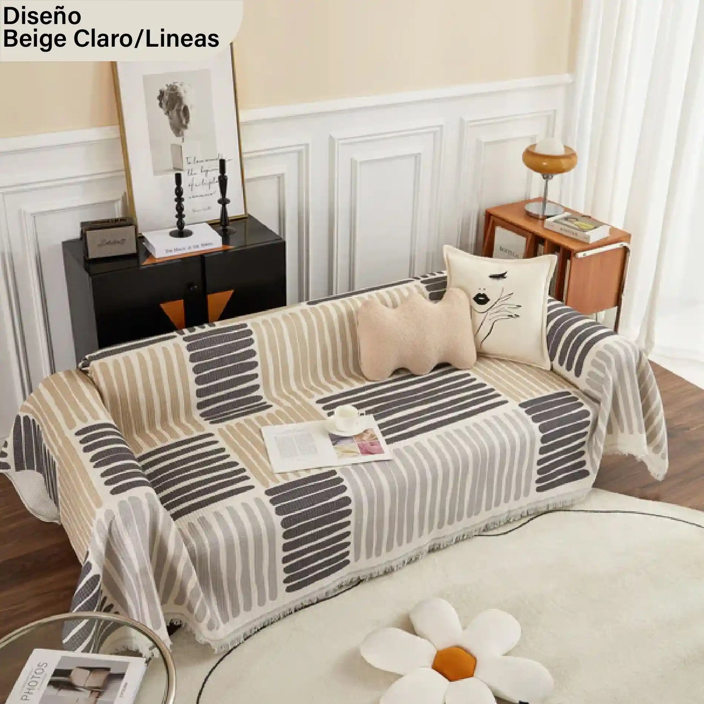 Manta Vintage 🎁 PARA MUEBLES DE 2 0 3 PUESTOS 🎁 Y MUEBLES EN L🎁
