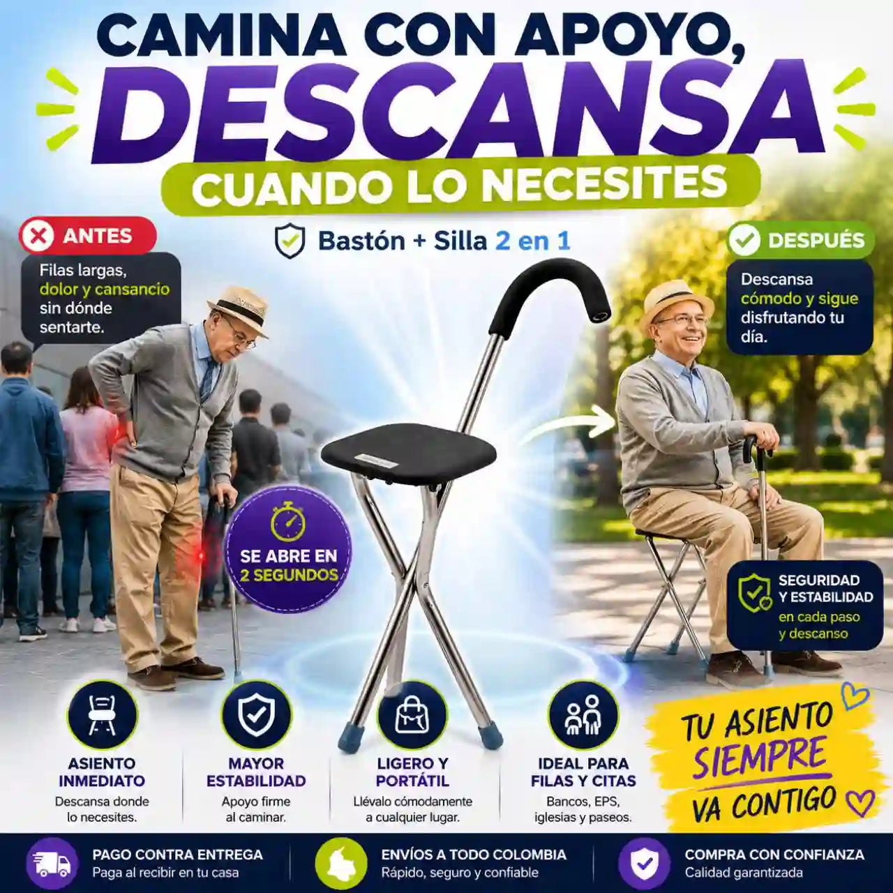 silla con baston