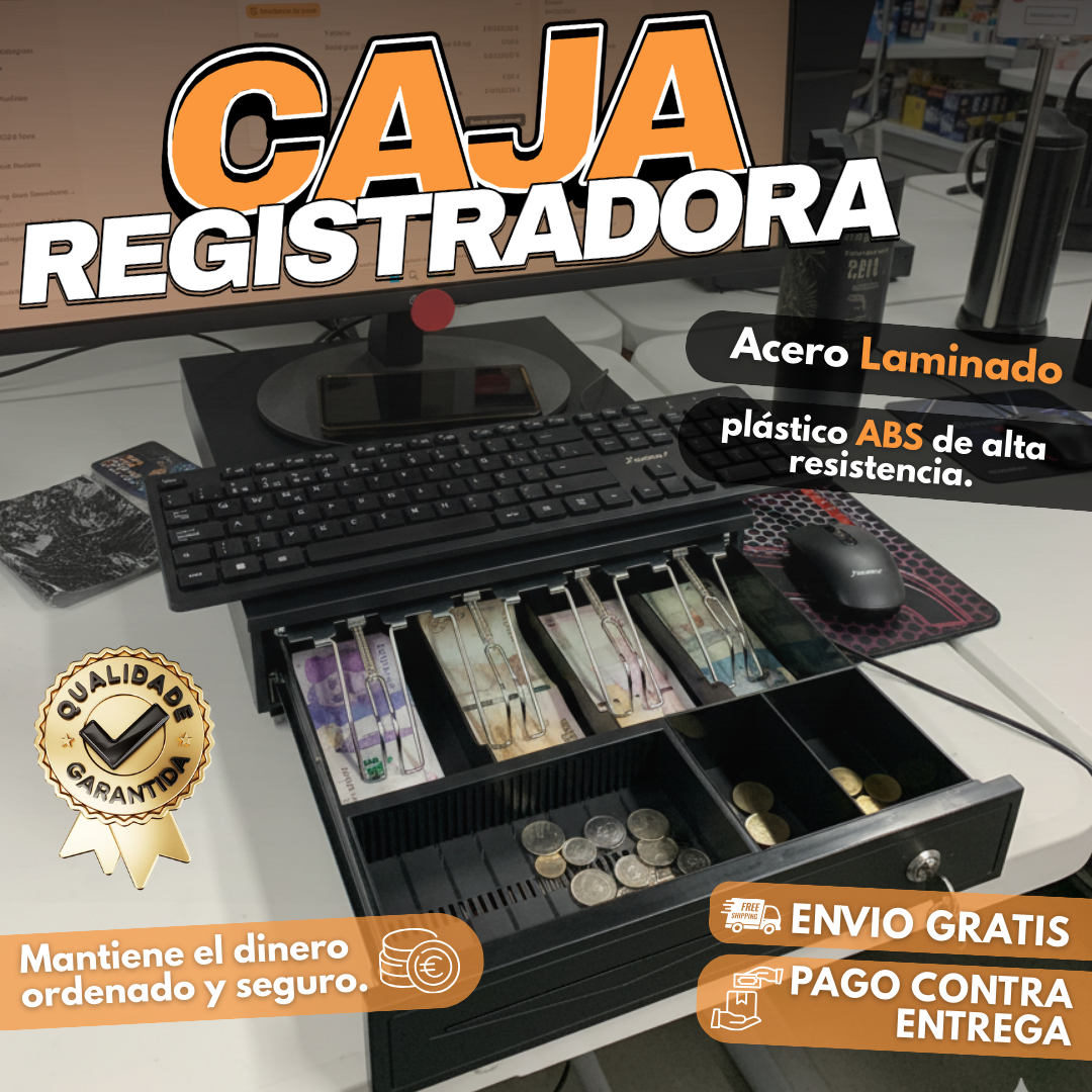 CAJA DE SEGURIDAD PARA NEGOCIOS Y HOGAR Mantén billetes, monedas y recibos siempre organizados.