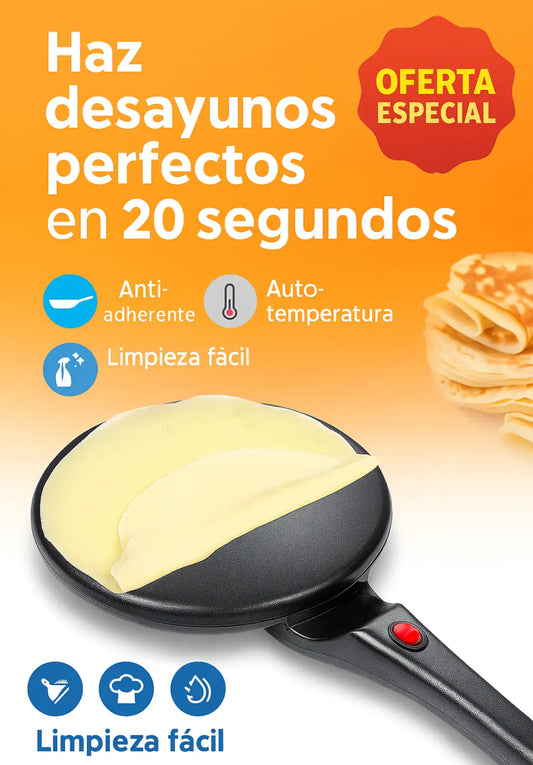 Crepemaker® Haz crepes perfectos en minutos… ¡sin ensuciar nada! 🔥HOY40%DCTO🔥