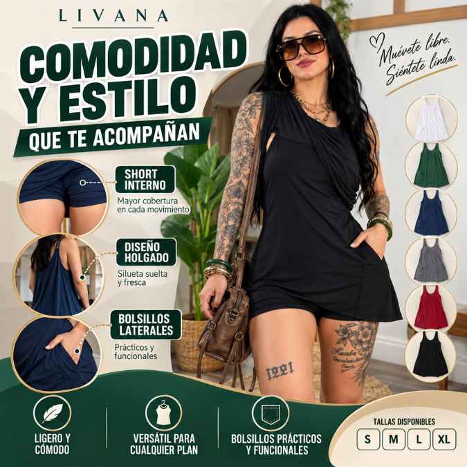 Vestido LIVANA™ – Muévete con Libertad y Luce Hermosa Sin Sacrificar Comodidad