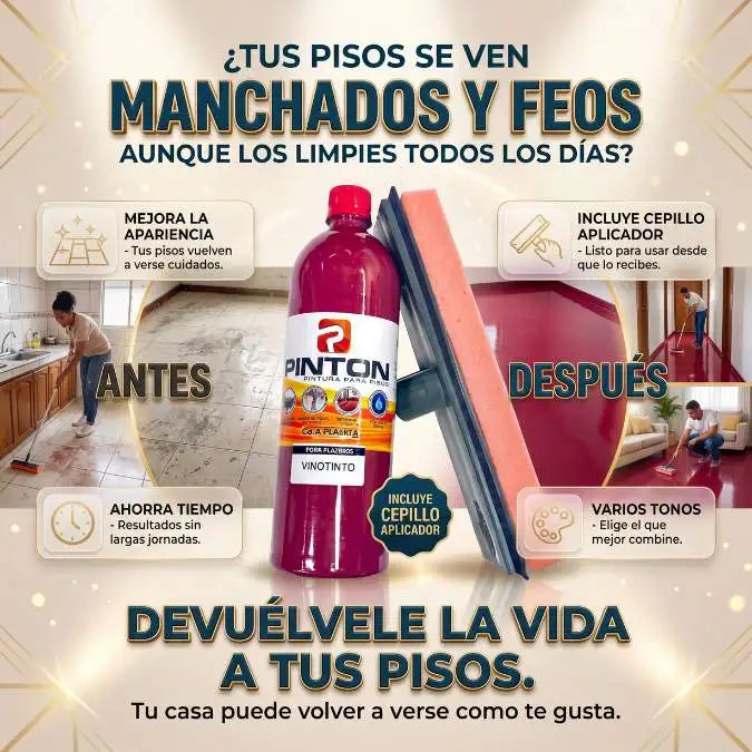 PINTON™ I Devuélvele el color a tus pisos I Renueva el aspecto de tu hogar