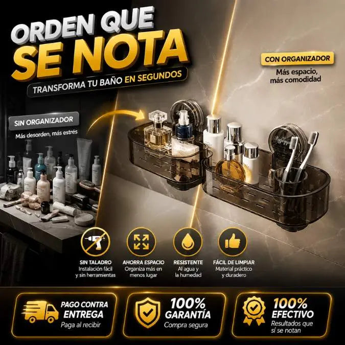 SpaceFix™ — Elimina el desorden del baño — Más espacio, menos caos
