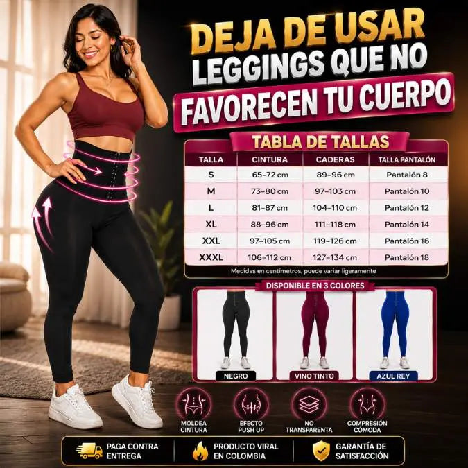 Leggin Faja Comfort | Moldea sin apretar | Ajuste que sí favorece