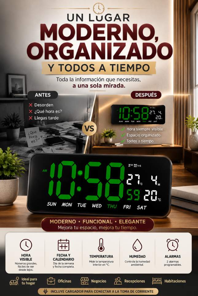 Reloj Digital LED