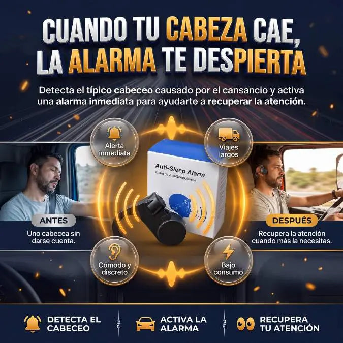 AlertaDrive™ Alarma Antisueño para Conductores