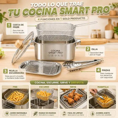 CocinaSmart Pro™: El sistema 4 en 1 que simplifica tu cocina🧠 cocinas más fácil, más limpio y sin complicarte 🧼