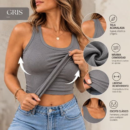 BLUSA 2 EN 1 CON BRASIER INTEGRADO – VÍSTETE CÓMODA EN UNA SOLA PRENDA
