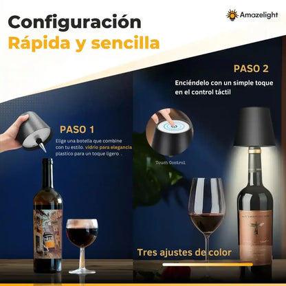 💡Lampara para botella💡La botella que ibas a botar, ahora puede iluminar tu rincón favorito.