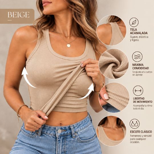 BLUSA 2 EN 1 CON BRASIER INTEGRADO – VÍSTETE CÓMODA EN UNA SOLA PRENDA