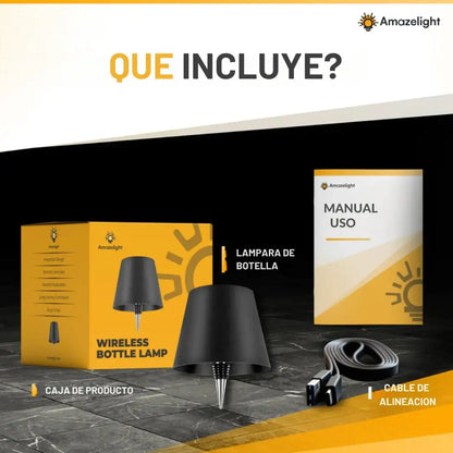 💡Lampara para botella💡La botella que ibas a botar, ahora puede iluminar tu rincón favorito.