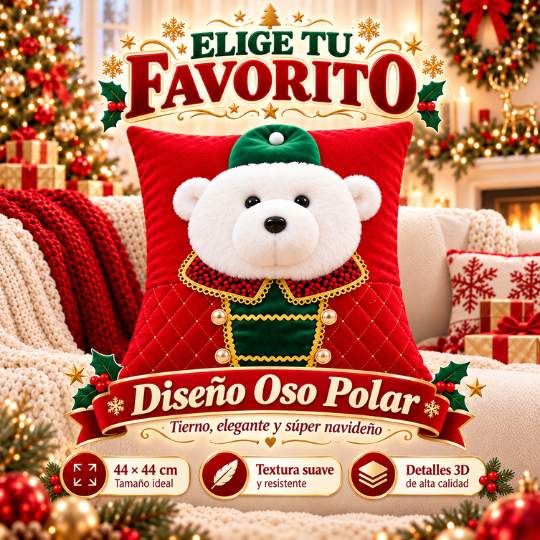 Cojines Decorativos Navideños – Haz que cada rincón de tu hogar se sienta en Navidad.