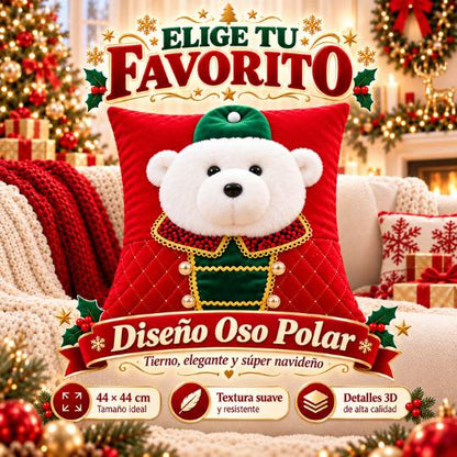 Cojines Decorativos Navideños – Haz que cada rincón de tu hogar se sienta en Navidad.
