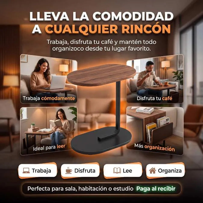 FlexTable™ — Lleva la comodidad de tu hogar a cualquier rincón — Menos desorden, más comodidad.