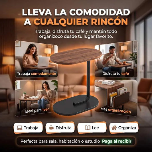 FlexTable™ — Lleva la comodidad de tu hogar a cualquier rincón — Menos desorden, más comodidad.