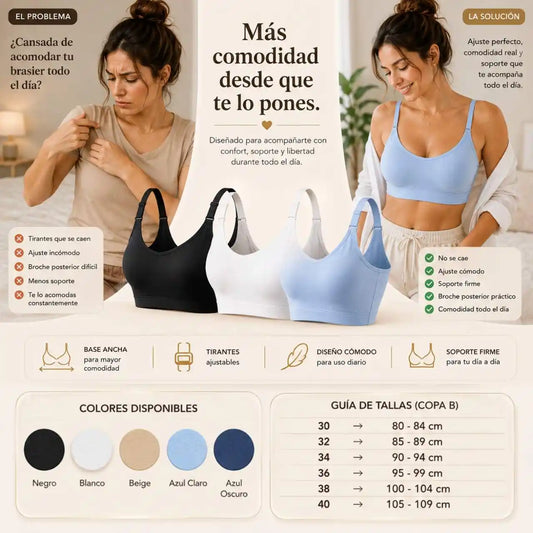 DailyComfort™ -Diseñado para acompañarte desde la mañana hasta la noche con una sensación ligera.