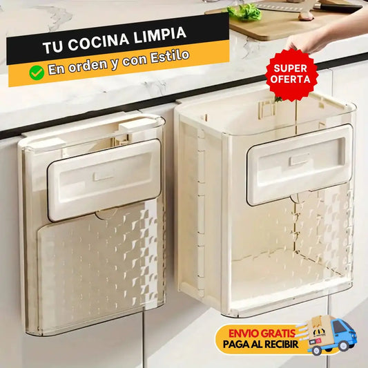 CANECA DE BASURA PLEGABLE PARA LA COCINA