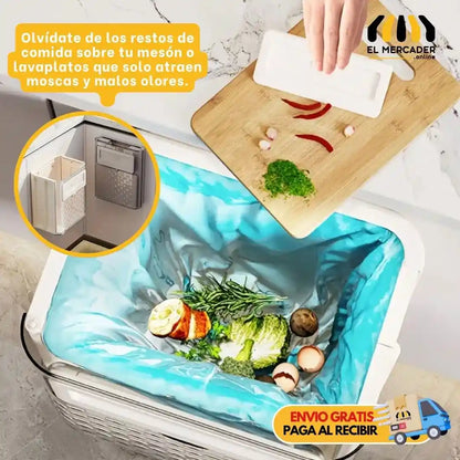 CANECA DE BASURA PLEGABLE PARA LA COCINA