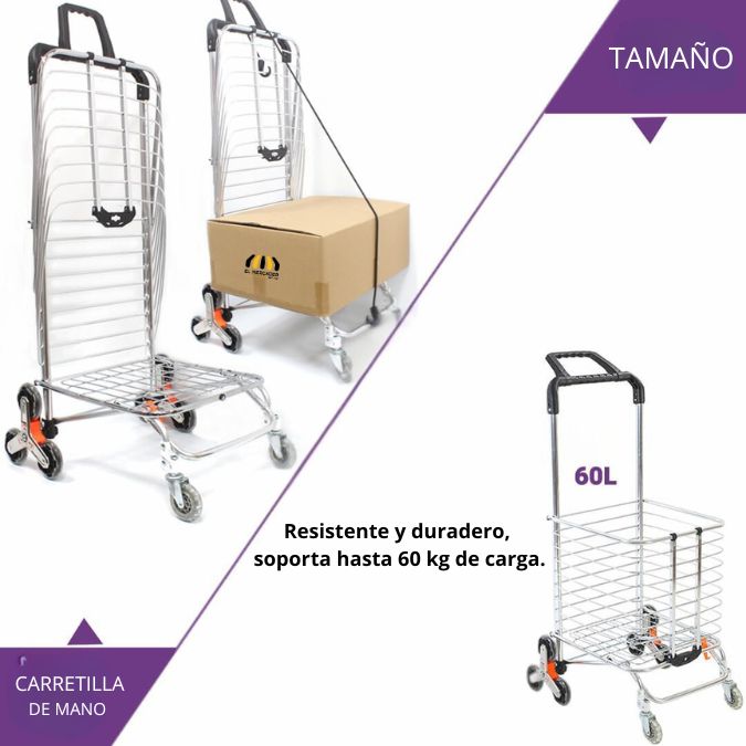 Carrito De Compras🛒 Sube tus compras fácilmente, sin cargas pesadas💪