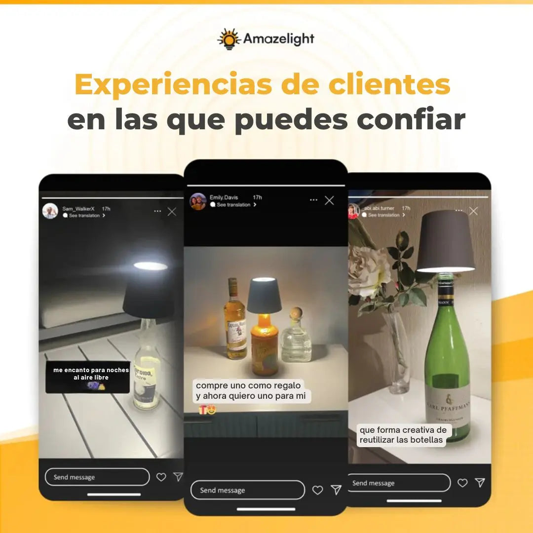 💡Lampara para botella💡La botella que ibas a botar, ahora puede iluminar tu rincón favorito.