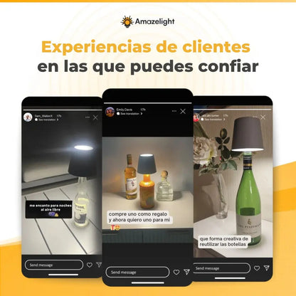 💡Lampara para botella💡La botella que ibas a botar, ahora puede iluminar tu rincón favorito.