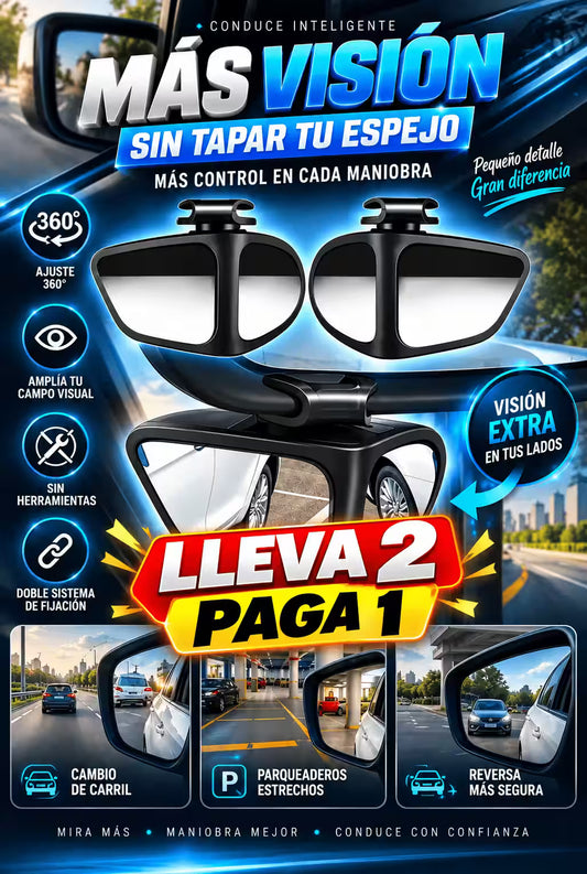 Espejos Retrovisores Auxiliares 360° – pague 1 lleva 2