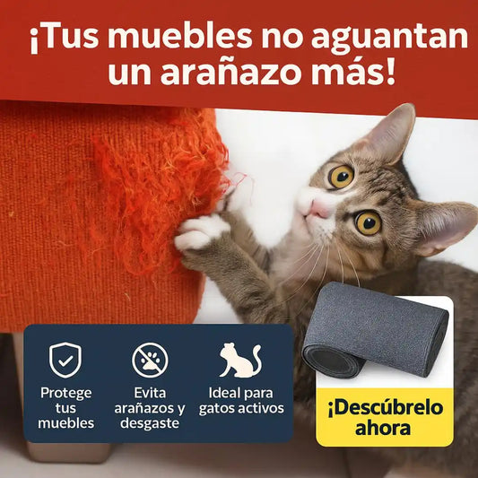 RascaFácil™😻 ¡Dale permiso a tu gato de rascar... sin destruir! Instalación rápida, protección duradera. 🔥 ¡HOY 40% DCTO! 🔥