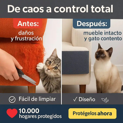 RascaFácil™😻 ¡Dale permiso a tu gato de rascar... sin destruir! Instalación rápida, protección duradera. 🔥 ¡HOY 40% DCTO! 🔥