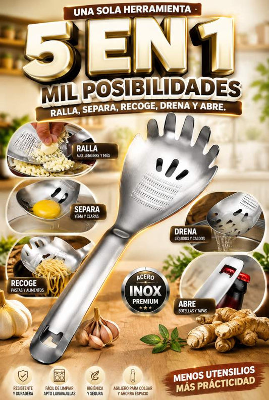 Cuchara SmartKitchen 5 en 1™ – Todo lo que Necesitas en una Sola Herramienta