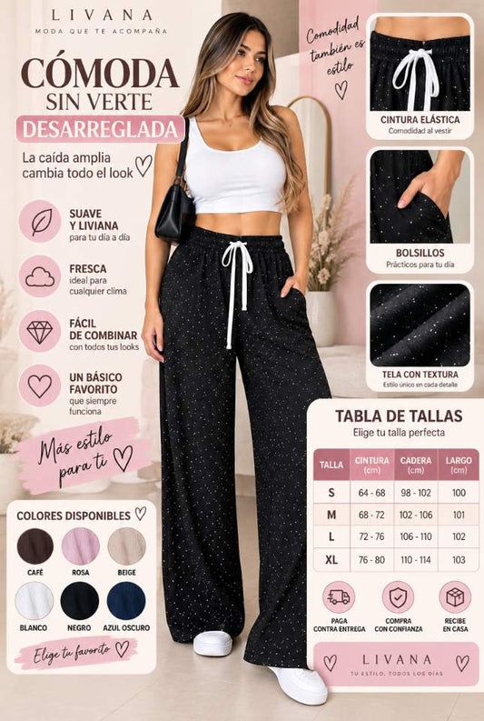 Pantalón NARA – Pierna ancha para un look cómodo y moderno