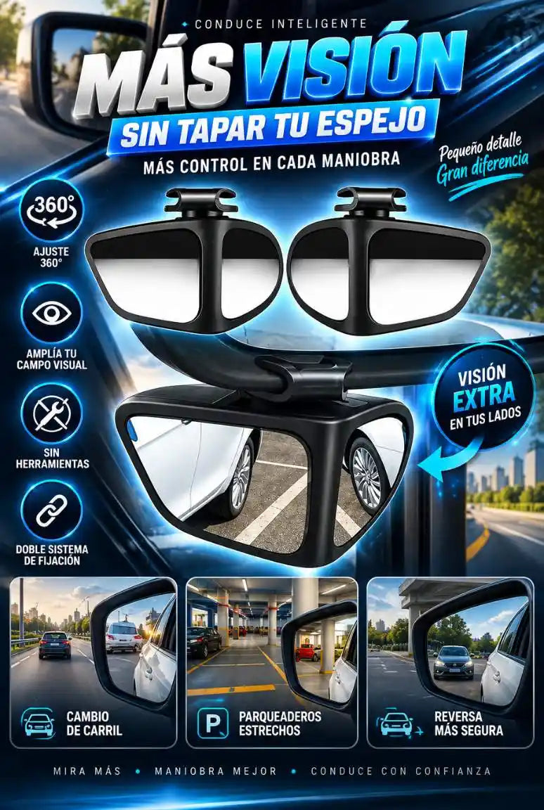 Espejos Retrovisores Auxiliares 360° – Más Visión y Control en Cada Maniobra