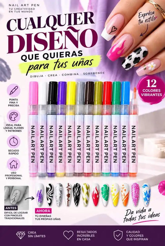 NailArt Pen™ | Convierte Tus Ideas en Diseños para Tus Uñas