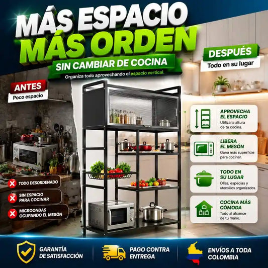 KitchenMax™ | Organizador Multifuncional Premium 5 Niveles