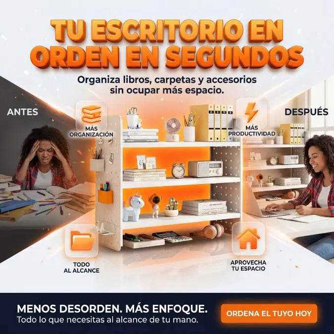 OrdenaDesk™⚡ Encuentra todo en segundos🏠 Aprovecha cada centímetro de espacio