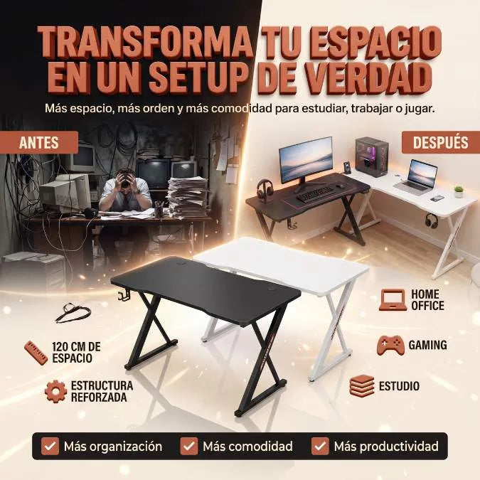 NexDesk™ 🏆 La base perfecta para trabajar, estudiar y jugar.