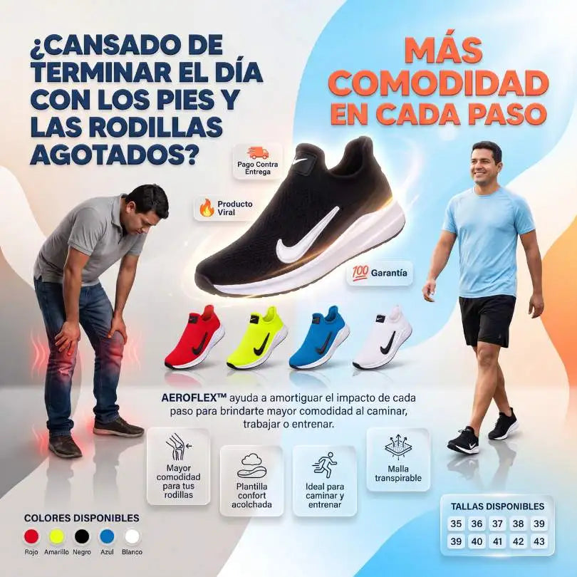 AEROFLEX™  Más comodidad en cada paso ─ Camina cómodo. Vive mejor