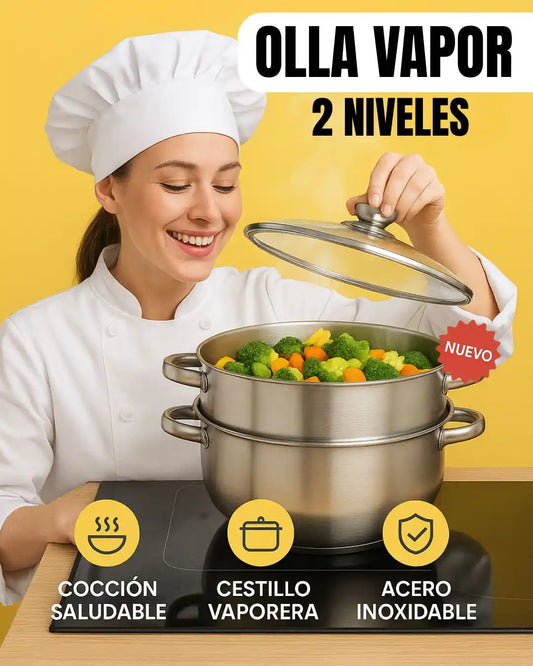 VaporMax® Cocina al Vapor sin una Gota de Aceite 🔥HOY 35%DSTO🔥