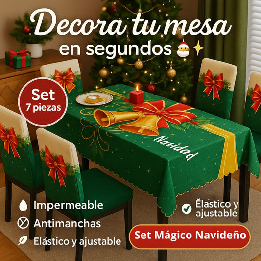Set x 7 piezas  Mágico Navideño