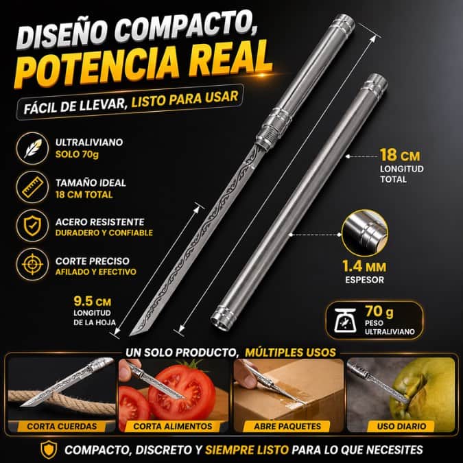 OFERTA 2 X 1 Cuchillo Cutmaster Portátil 🖊️🔪 Multiuso, resistente y fácil de llevar 🔥 Pequeño, potente y listo para cualquier momento ⚡