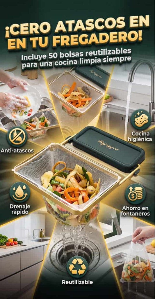 CleanSink Max™ + 50 bolsas de malla desechables 👉 Aprovecha hoy 35% DCTO 🔥