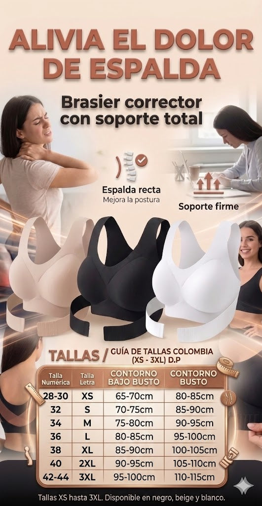 Espalda recta, busto firme y cero presión en los hombros