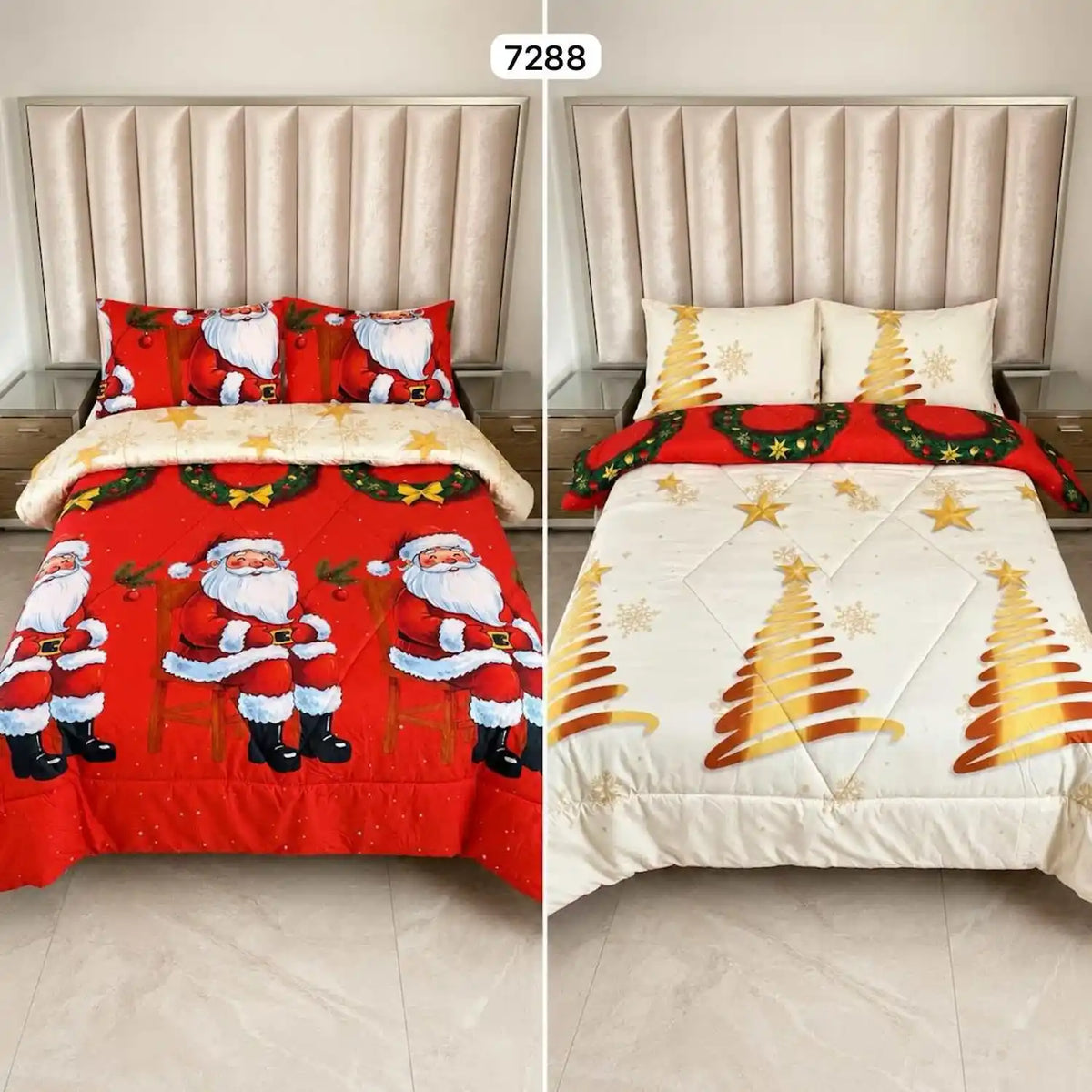 Navidream® Edredon Doble Faz Cama Doble Navidad